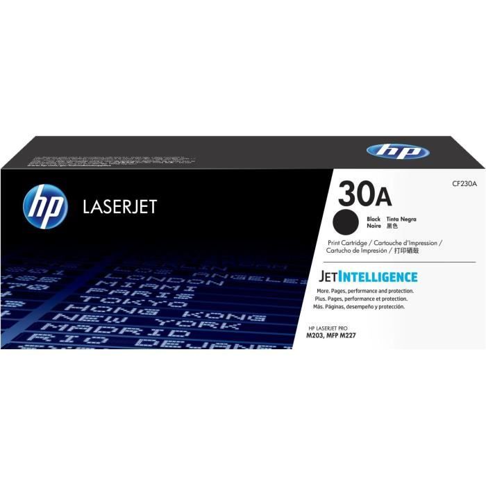 Image of Cartuccia toner nero originale LaserJet HP 30A (CF230A) per HP LaserJet M203HP Laserjet Pro M227