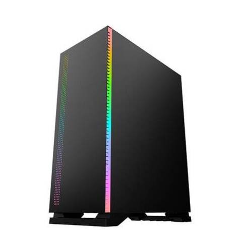 Case Cooler Mach Power GMSC15 + centralina IT-GMHARF - Alimentatore NON presente - 3x USB - Ventola ARGB - Pannello laterale in vetro temperato - Mid 