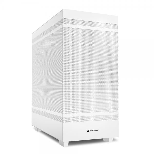 Image of Case Sharkoon Rebel C50 bianco - Atx, Micro Atx - Alimentatore NON presente - 2 porte USB frontali, audio in/out - 1x Ventola 120mm. - Mid Tower ATX - Bianco