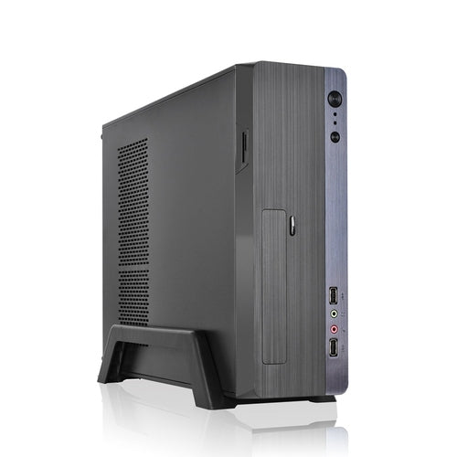 Case Slim Micro ATX/ITX Tecno Mod.TC-S2 - Alimentatore 500W - Ottima Struttura - Dimensioni ridotte - USB 2.0 / 3.0 + MIC + HD audio frontali - Nero