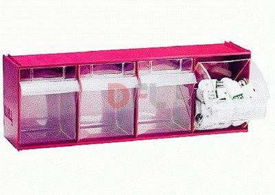 CASSETTIERA SOVRAPPONIBILE PORTAOGGETTI FERRAMENTA CM. 60x17,8x19 - 4 TIRETTI