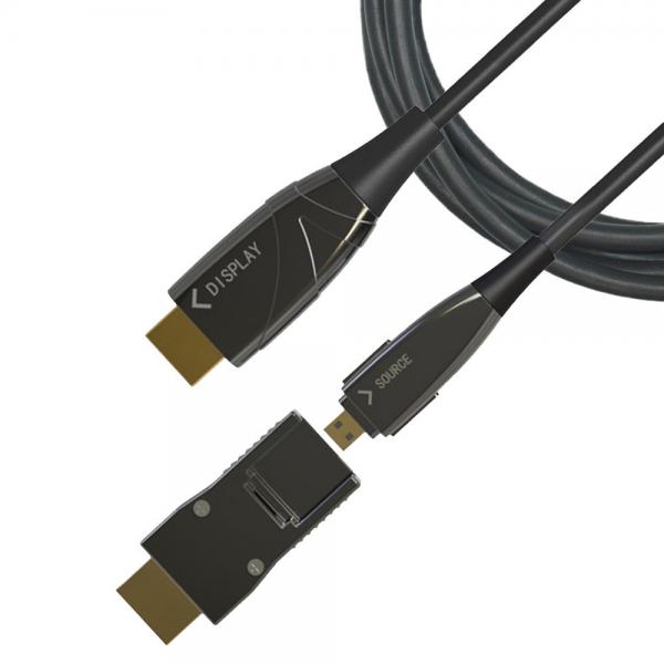 Image of Cavo HDMI A/A Micro HDMI AOC in Fibra Ottica 4K 10m