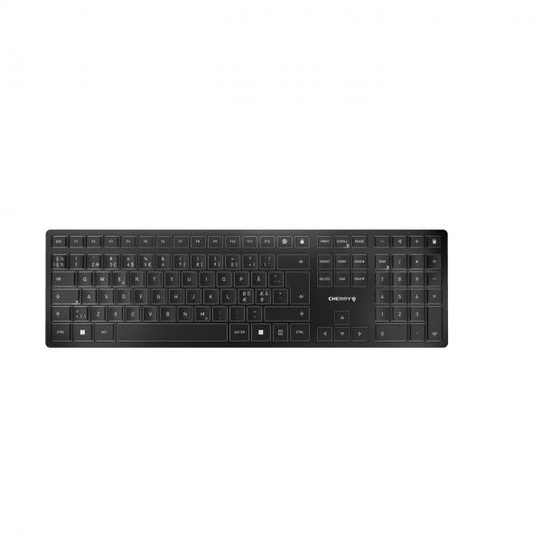 Image of CHERRY KW 9100 SLIM tastiera Universale RF senza fili + Bluetooth QWERTY Nordic Nero (CHERRY KW 9100 SLIM - tastatur - Pan N)