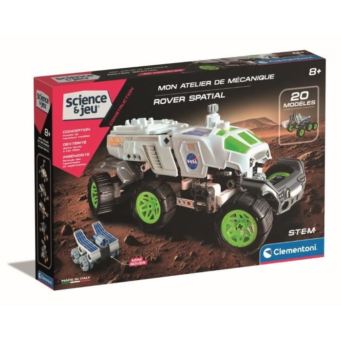 Image of CLEMENTONI - Rover spaziale NASA - Costruzione motorizzata - Manuale illustrato e applicazione per visualizzazione 3D - Made in Italy