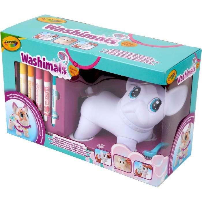 Image of Colorazione - CRAYOLA - Washimals Jumbo Dog - Cane gigante lavabile da personalizzare! bambini di 3 anni