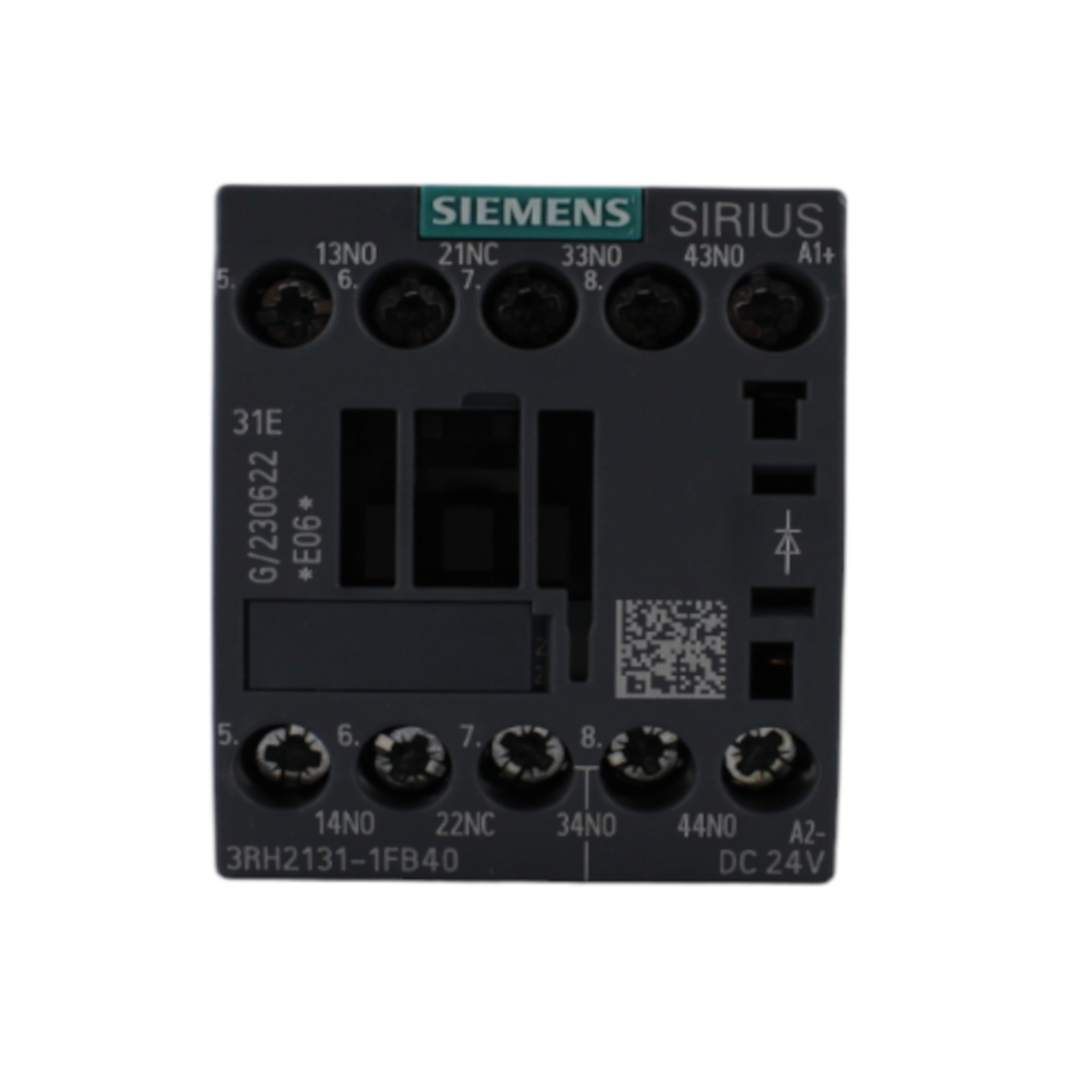 Image of Contattore ausiliario 6A 3NO+1NC 24VDC con diodo Siemens
