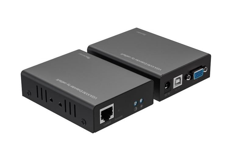Coppia TX-RX Extender VGA e USB tramite cavo UTP, fino a 300 Metri, 1080p@60Hz