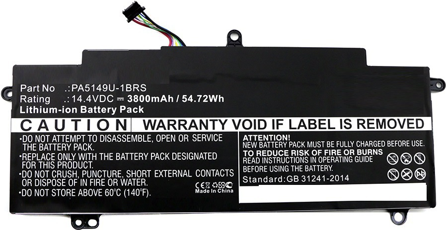 CoreParts - Laptop-Batterie - Lithium-Ionen - 3800 mAh - 54,7 Wh - Schwarz - fr Dynabook Toshiba Tecra Z40 (PA5149U-1BRS)