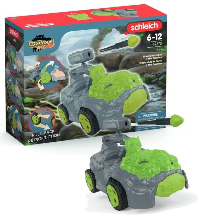 Image of Crashmobile di Pierre con mini creatura, set di auto con figura fantasy, Schleich 42670 Creature Eldrador
