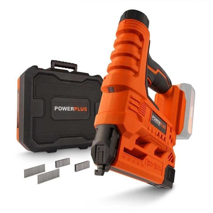 Cucitrice-chiodatrice a batteria 20V + 100 graffette + 100 chiodi - DUAL POWER POWDP7010 - Consegnata senza batteria né caricabatterie