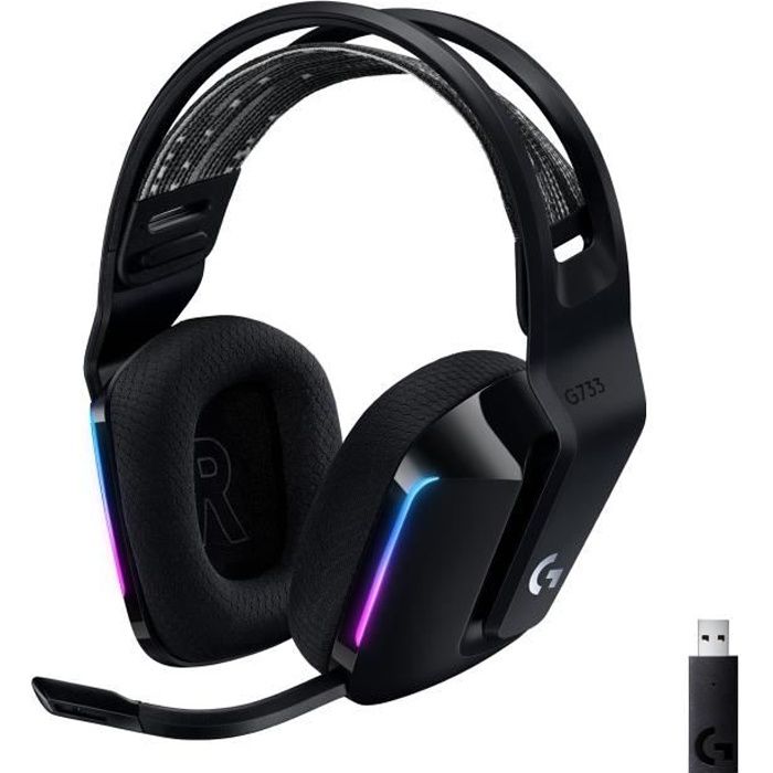Image of Cuffie da gioco - Wireless - LOGITECH G - G733 LIGHTSPEED - Nere