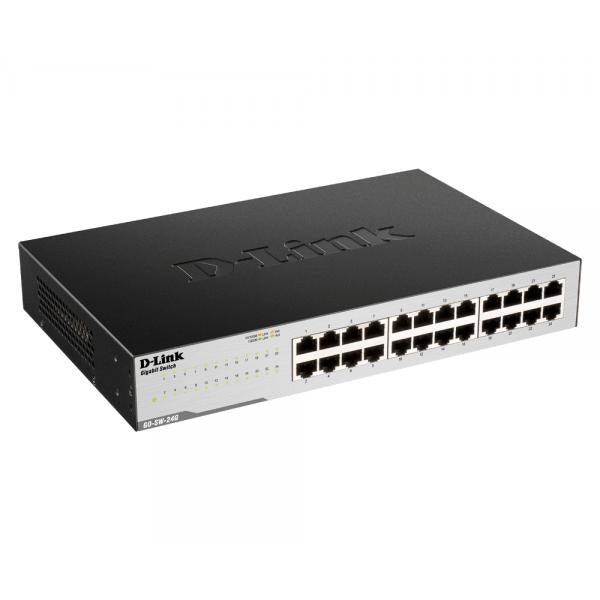 Image of D-Link GO-SW-24G switch di rete Non gestito Gigabit Ethernet [10/100/1000] Nero (D-Link GO-SW-24G - Switch - unmanaged - 24 x 10/100/1000 - desktop)