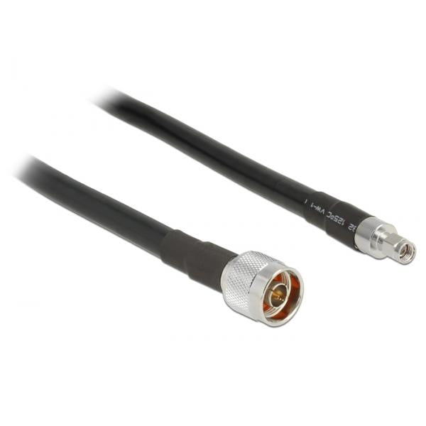 Image of DeLOCK 1m, N/RP-SMA cavo coassiale CFD400, LLC400 Nero (Delock CFD400 LLC400 low loss - antenn)