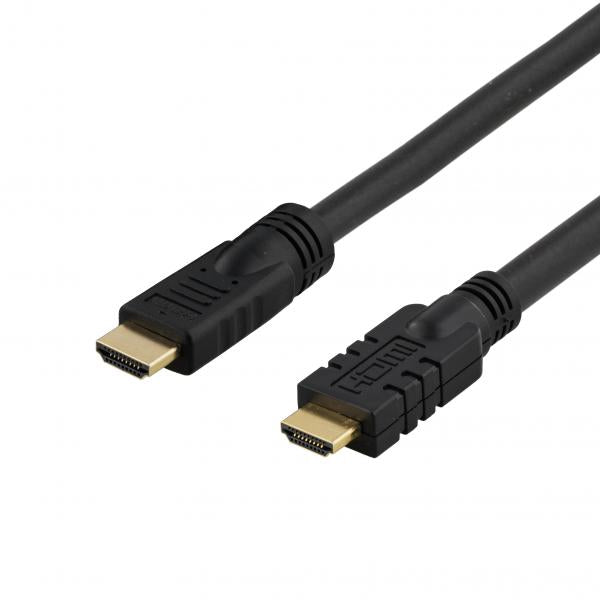 Deltaco HDMI-1200 cavo HDMI 20 m HDMI tipo A [Standard] Nero (Deltaco HDMI-1200 - 20m HDMI Sort)