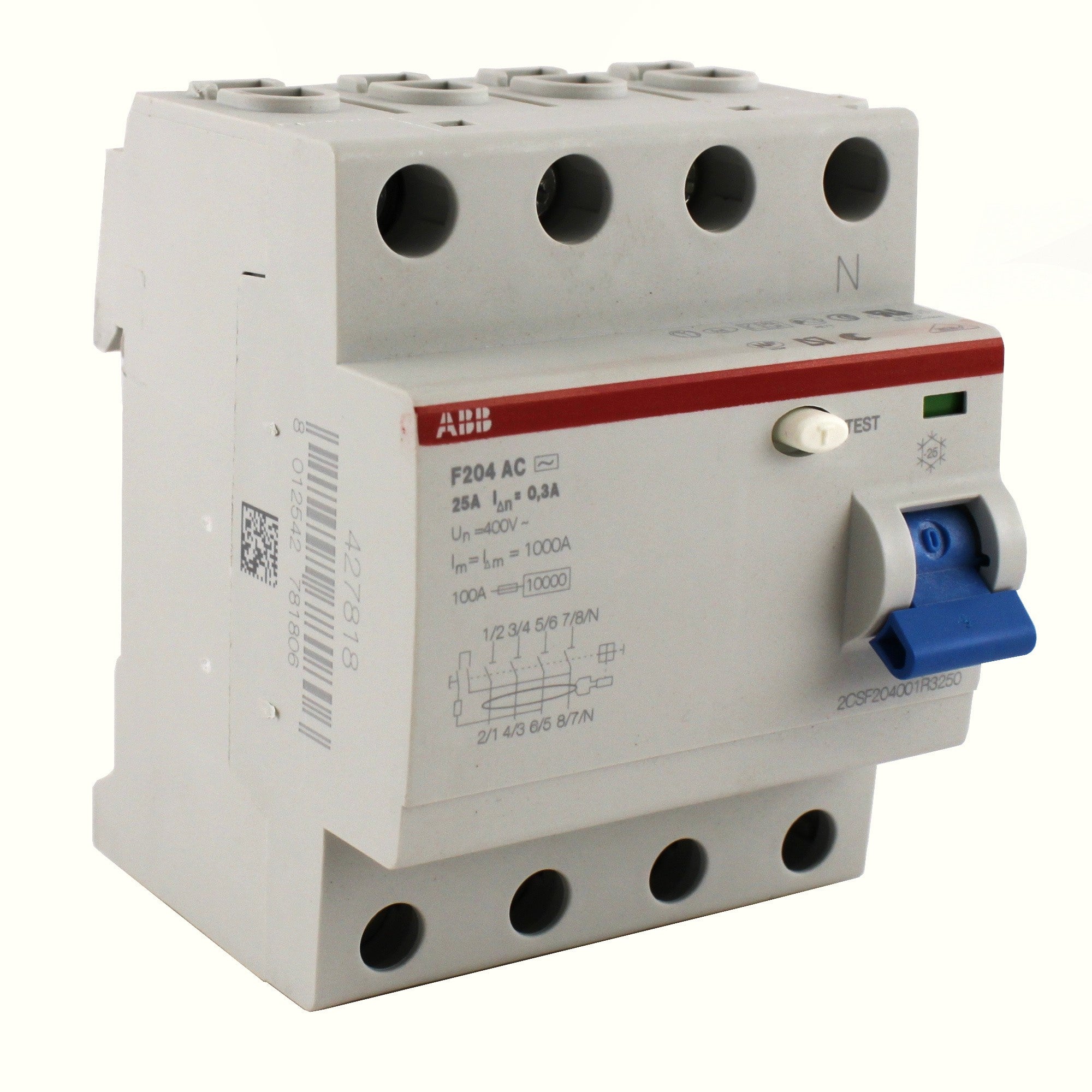 Differenziale puro classe AC 0,30A 4 moduli 25A Abb