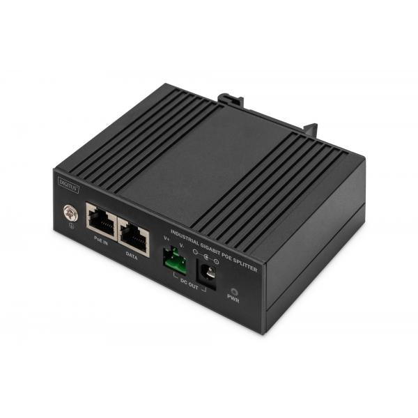 Image of Digitus Splitter PoE Gigabit Ethernet, industriale, 60W (INDUST POE SPLITTER DIN RAIL - 60W IEEE802.3AT/AF)