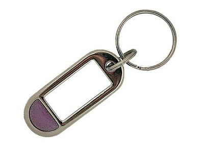 ETICHETTE ETICHETTA PORTACHIAVI NICHELATE Art. 22107 PEZZI 50