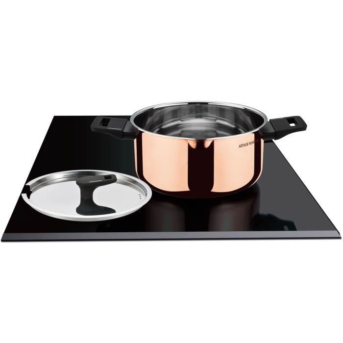 Image of Forno olandese da 24 cm - ARTHUR MARTIN - AM945GT - 3 strati tripla azione: rame, alluminio, acciaio inox - Tutte le fonti di calore compresa induzione