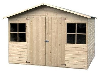 GARDEN COTTAGE CASETTA LEGNO WOODEN A PANNELLI VAL RIDANNA CM.L272xP182xH164/210