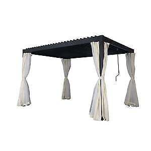 GAZEBO PERGOLA CON LAMELLE ORIENTABILI MT. 3X4X2,4H