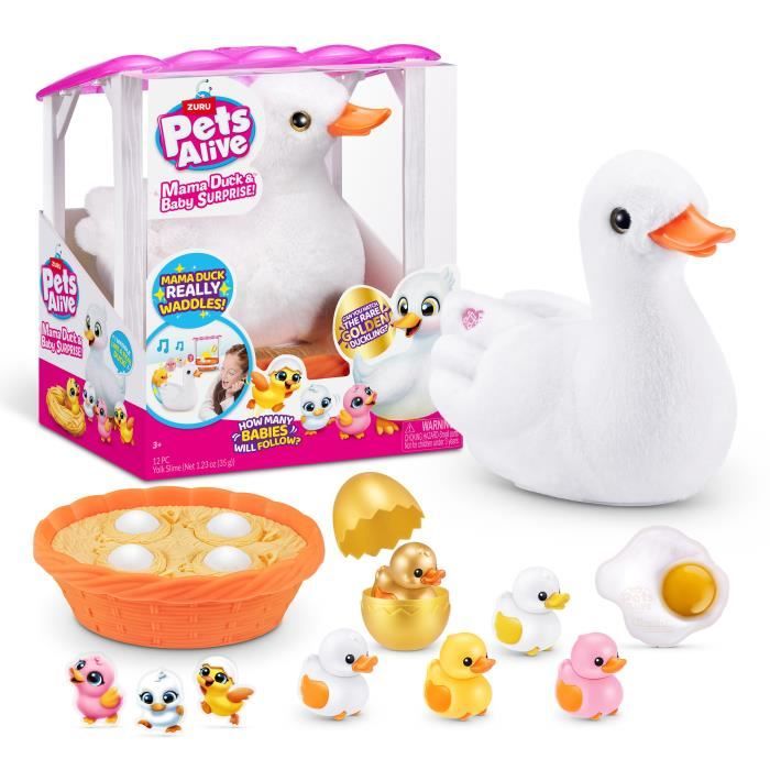 Image of Giocattolo Interattivo - ZURU - Mama Duck - Anatroccoli interattivi che seguono la mamma con sorprese da scoprire