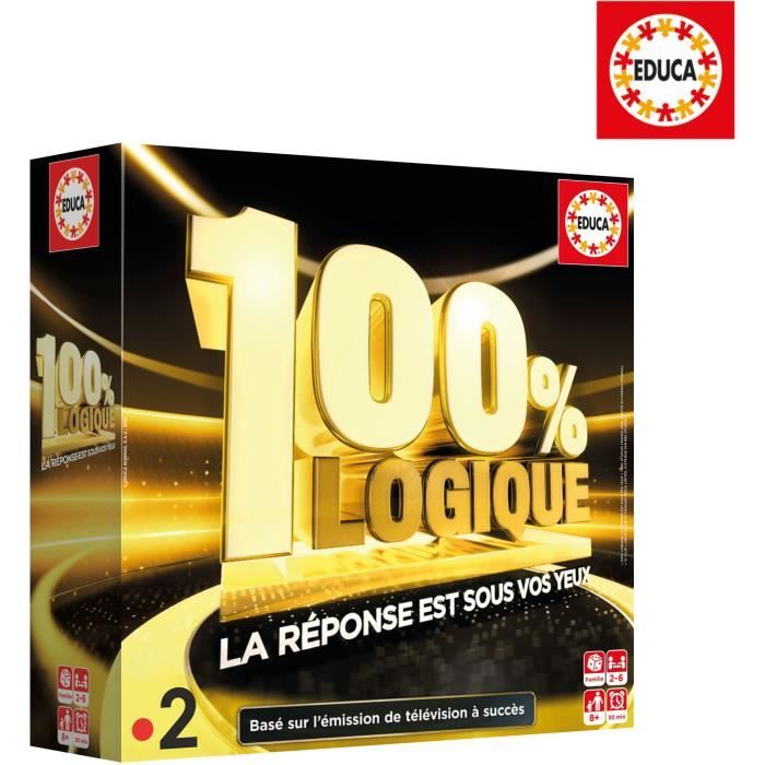 Image of Gioco da tavolo - EDUCA - Logica al 100%: La risposta è davanti ai tuoi occhi - Tratto dalla serie TV per bambini di 8 anni