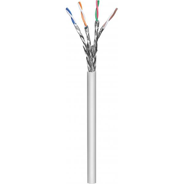Image of Goobay 96094 cavo di rete Grigio 100 m Cat6a S/FTP [S-STP] (goobay Patch cable CAT6a SFTP Cu grigio)