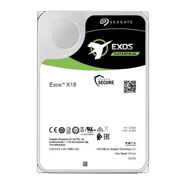 Image of Hard disk Seagate Exos X18 - 16000Gb (16Tb) - SATA III - Ideale per Nas - 7200 Rpm - Buffer 256 MB Cache - 3.5" Interno