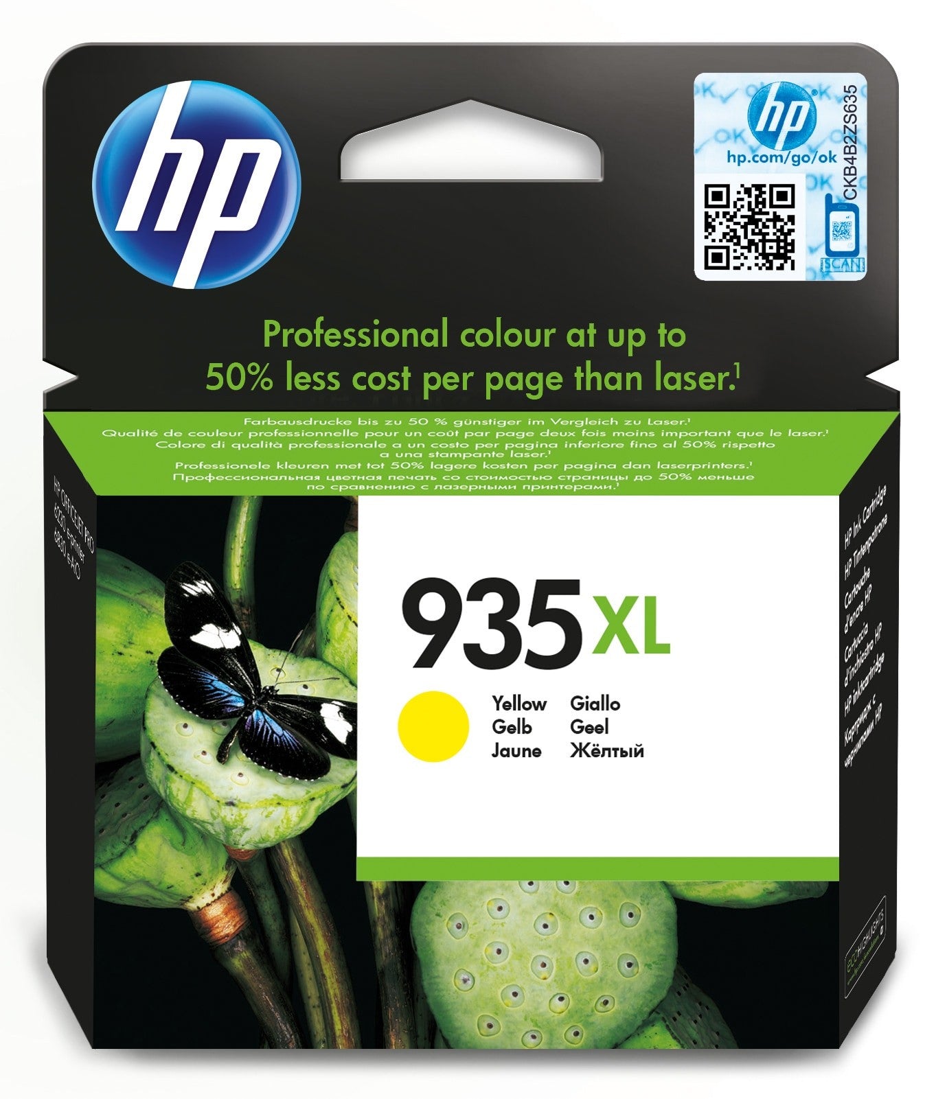 Image of HP Cartuccia originale inchiostro giallo ad alta capacità 935XL