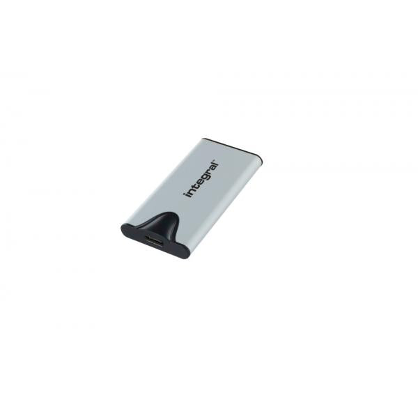 Image of Integral SlimXpress Pro INSSD1TPORT3.2SLIMXS unità esterna a stato solido Tecnologia Thunderbolt 1 TB USB tipo-C USB 3.2 Gen 2x2 Argento (1TB PORTABLE EXTERNAL SSD USB-C 3.2 GEN.2X2 SLIMXPRESS PRO SILVER R-2000MBs W-2000MBs USB-C to C CABLE USB-C TO ...