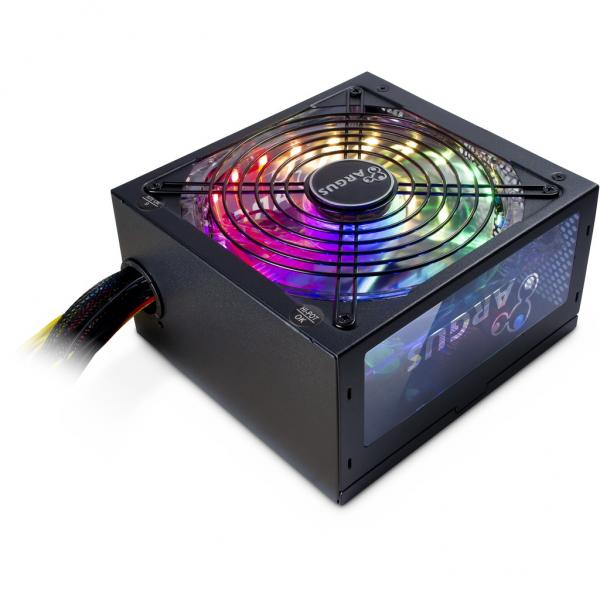 Image of Inter-Tech Argus RGB-600W II alimentatore per computer 20+4 pin ATX ATX Nero (Inter-Tech PSU ARGUS RGB-600 II, 600W)