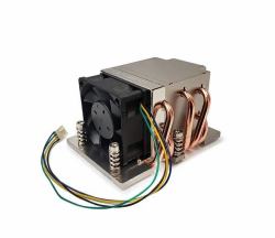 Image of Inter-Tech J-10 Processore Raffrossodatore d'aria 6 cm Nero, Argento 1 pz (CPU-K?hler J-10 Aktiv,2HE,f.Sockel SP5)