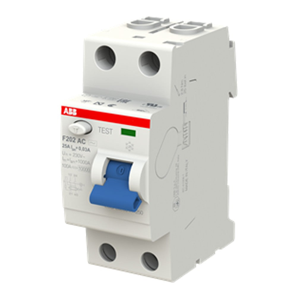 Image of Interruttore differenziale puro F202 A-25/0,03 2P 25A 30mA Abb
