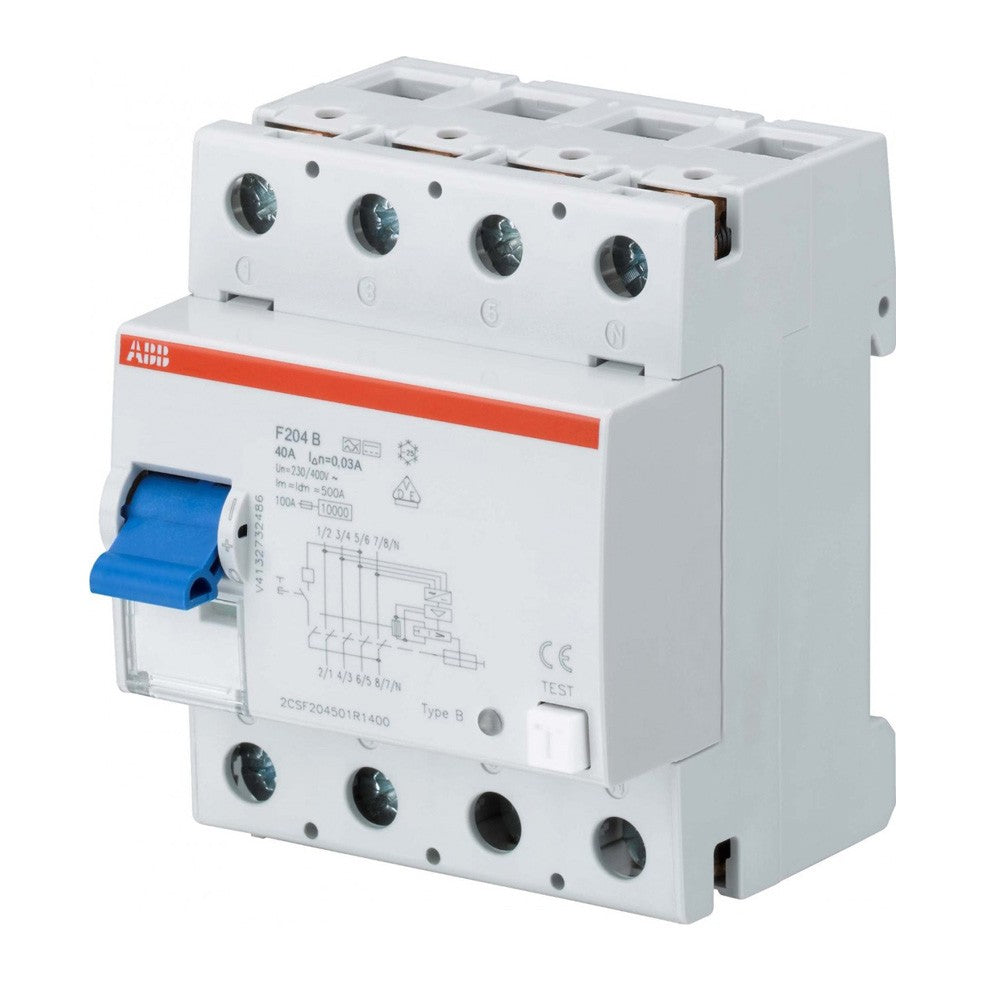 Image of Interruttore differenziale puro F204 AC-40/0,03 4P 40A 30mA Abb