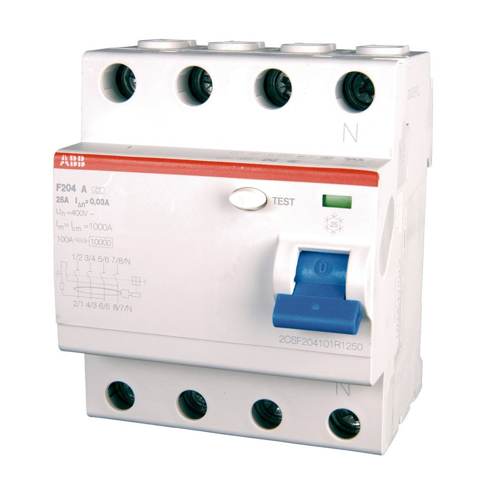 Image of Interruttore differenziale puro F204 AC-63/0,03 4P 63A 30mA Abb
