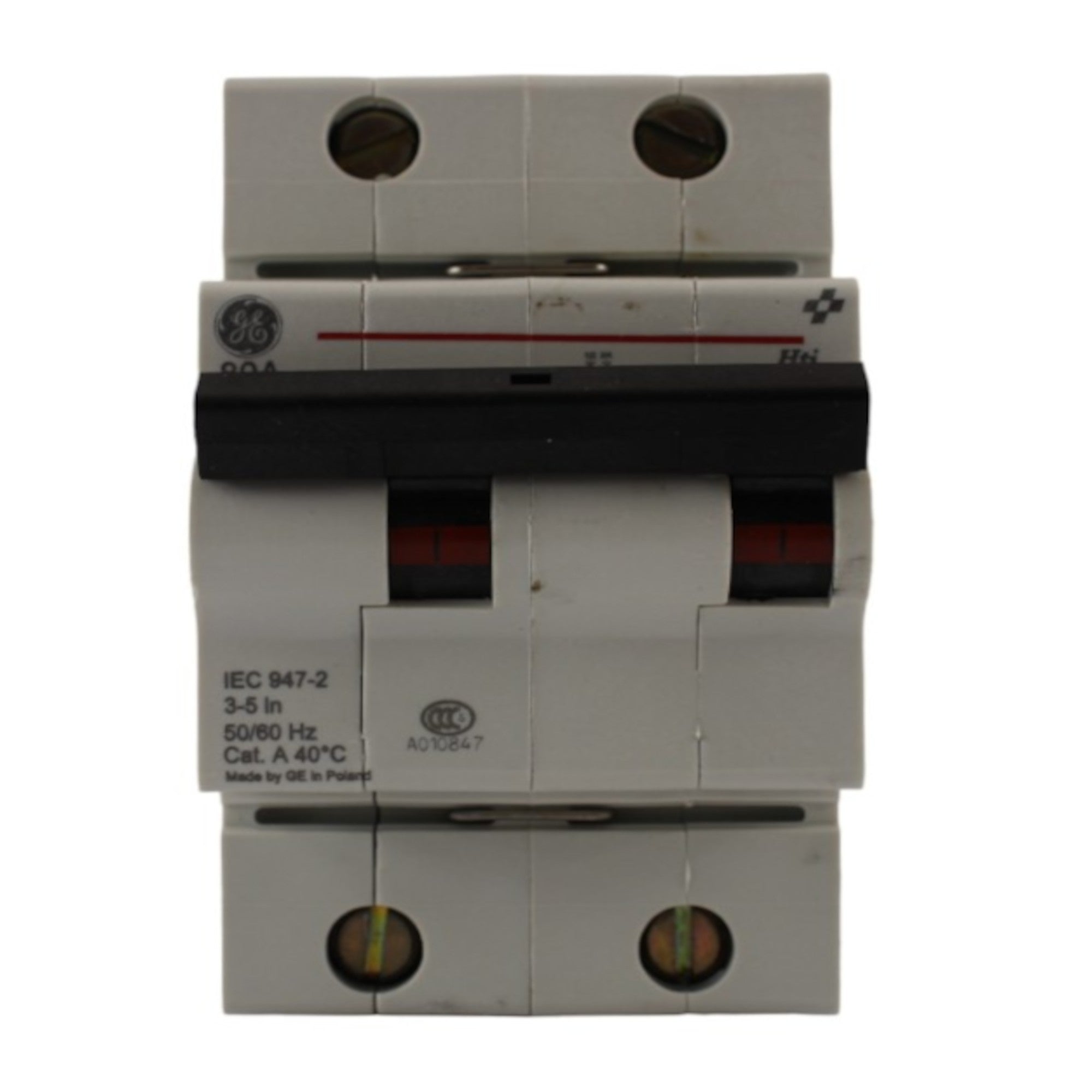 Interruttore magnetotermico 2 poli 3 moduli 80A GE Power