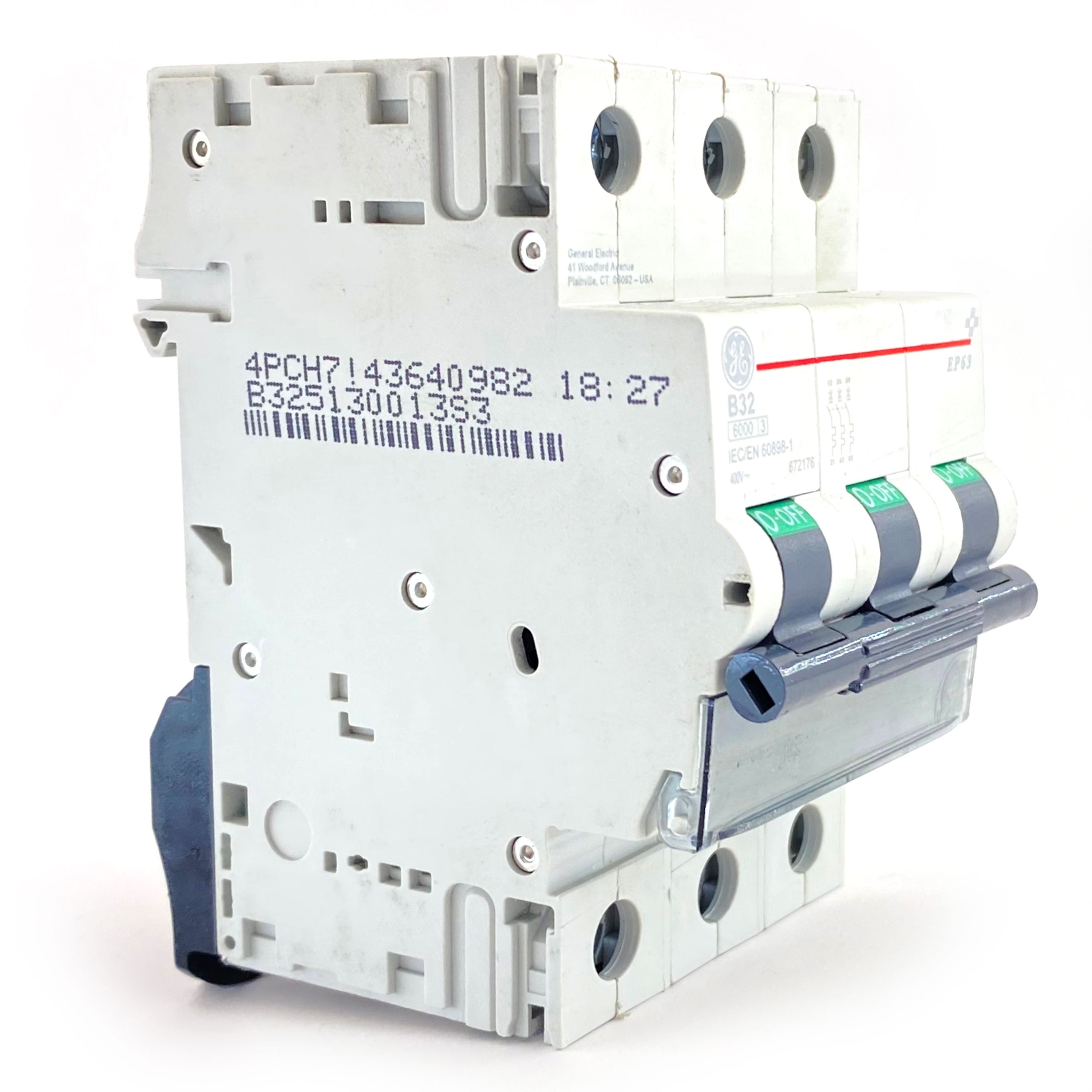 Interruttore magnetotermico 3P 3 moduli 32A curva B Ge power