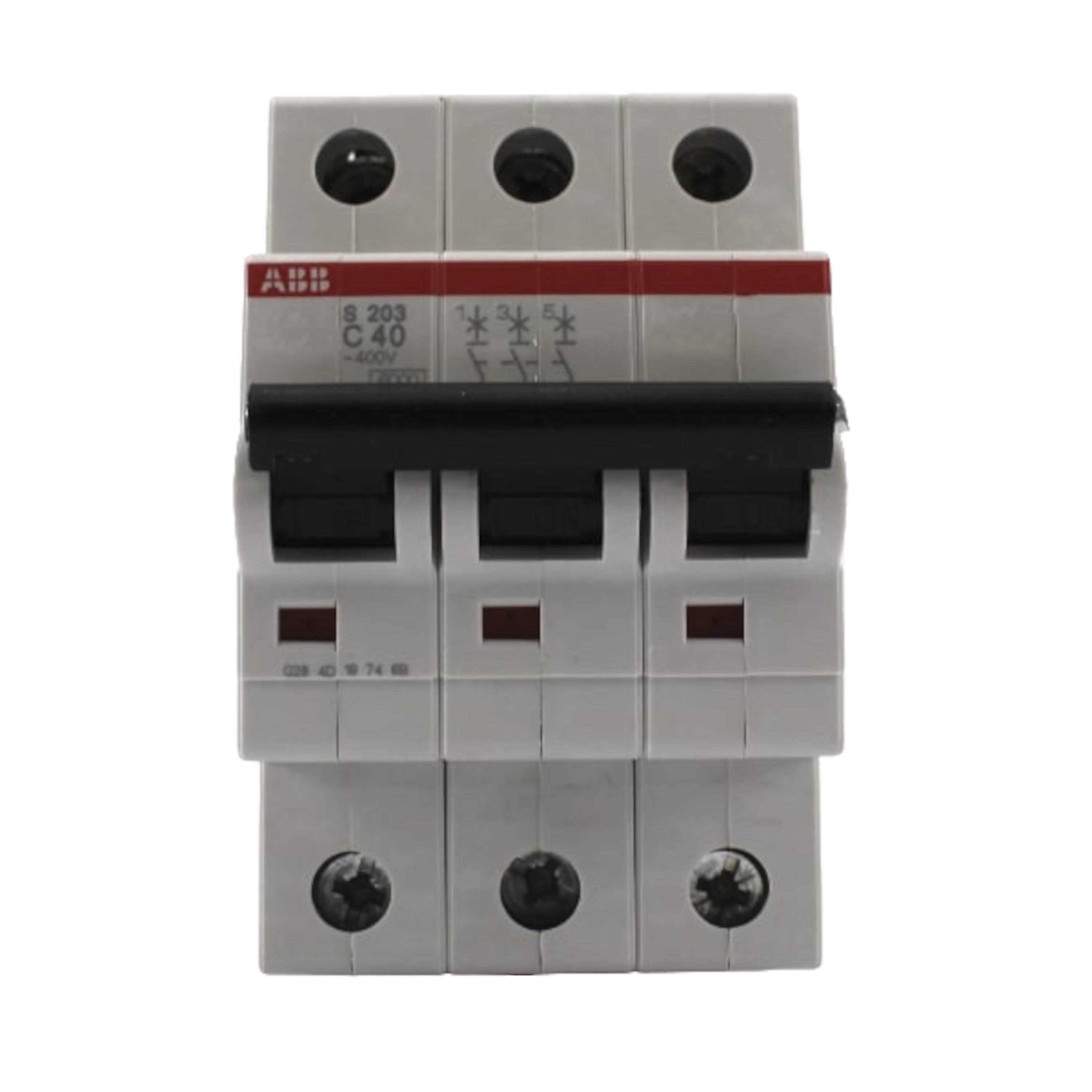 Interruttore magnetotermico 3P 3MOD. 40A Curva C - ABB