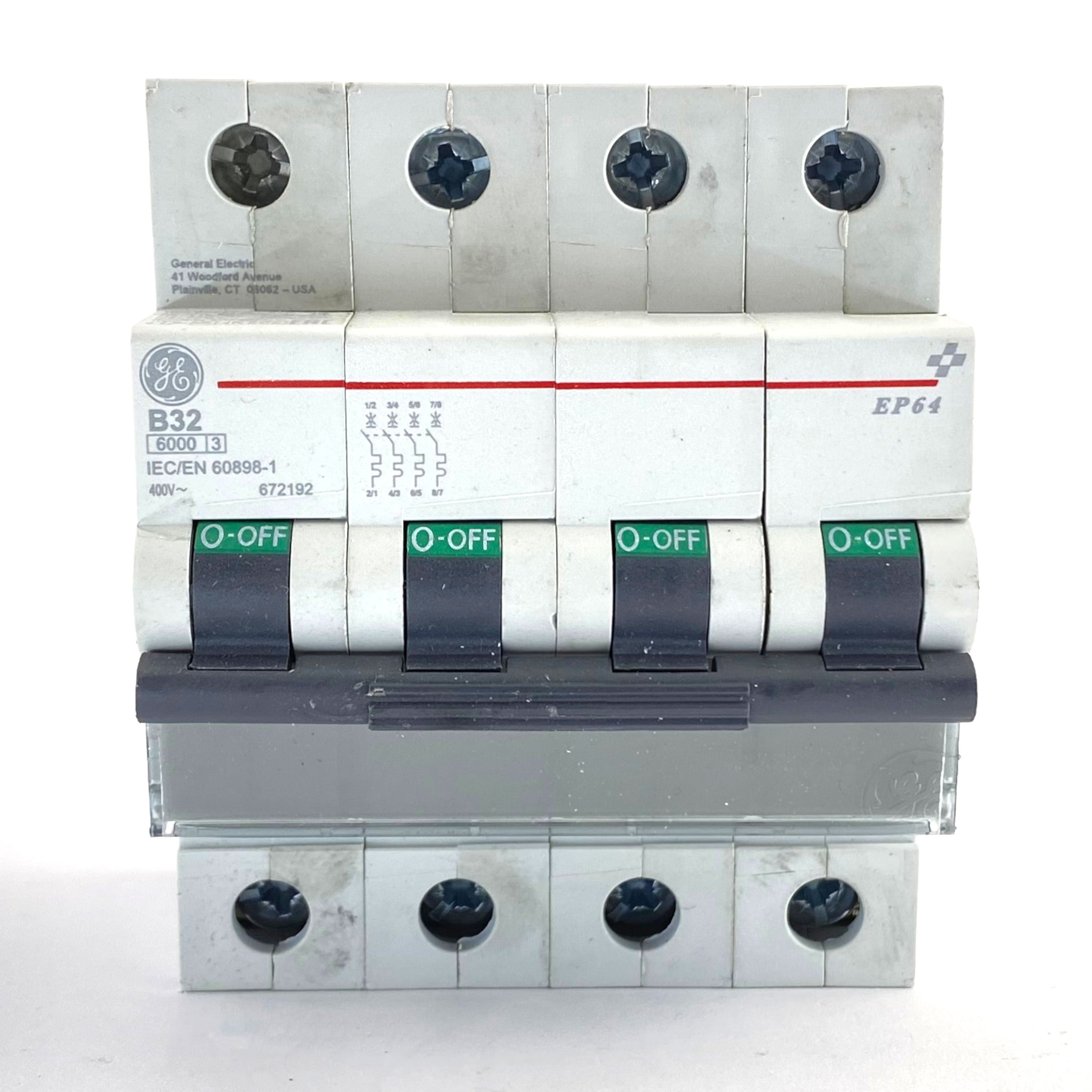 Interruttore magnetotermico 4P 4 moduli 50A curva B Ge power