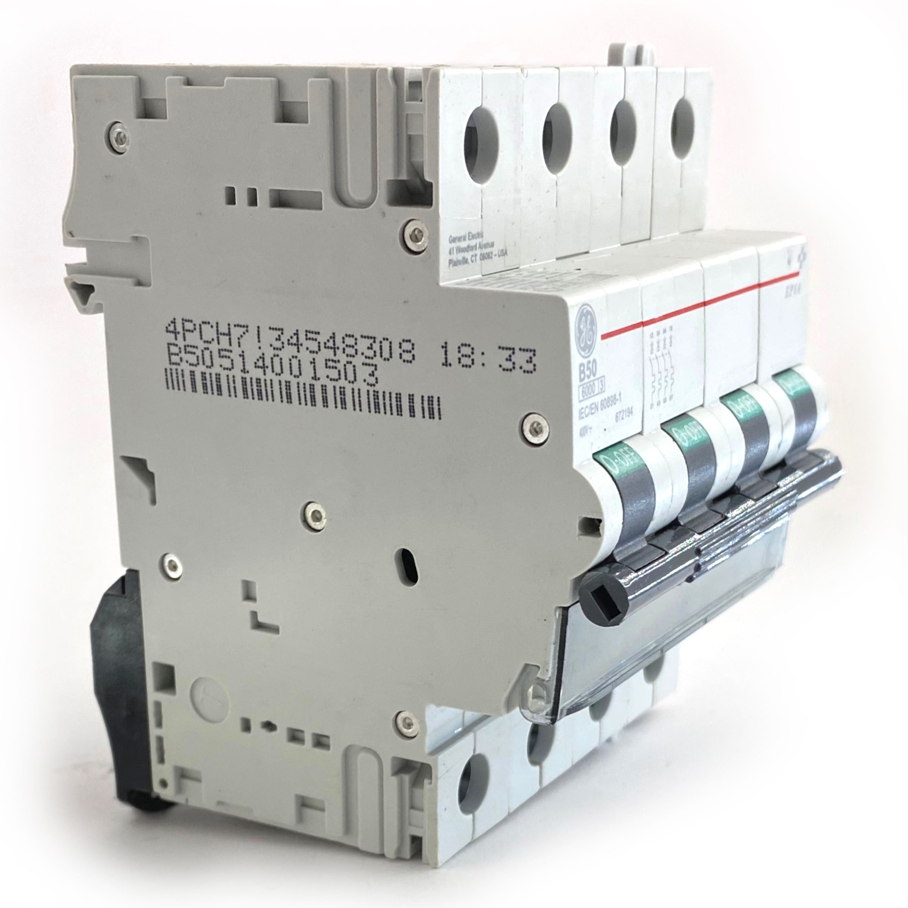 Interruttore magnetotermico 4P 4 moduli 50A curva B Ge power