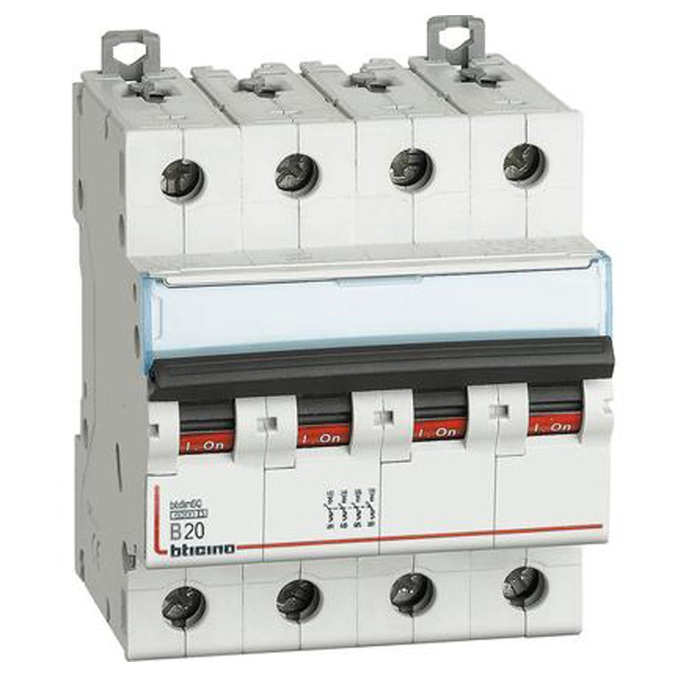Interruttore magnetotermico 4P 4MOD. 20A Bticino