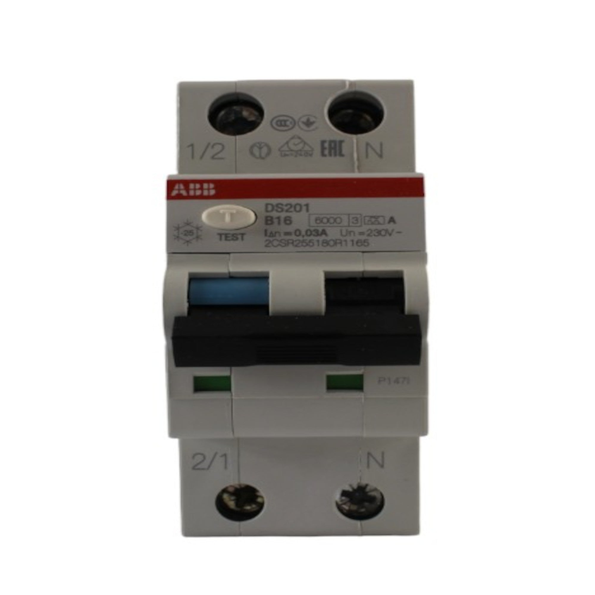 Interruttore magnetotermico differenziale 6KA 1P+N classe A 16A curva B ABB