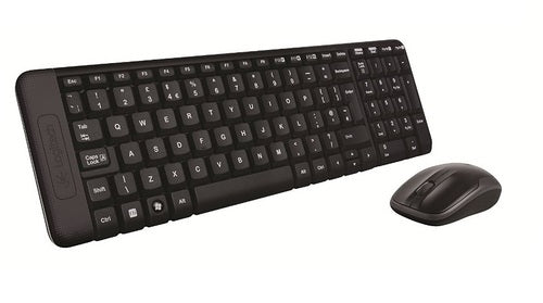 Image of Kit tastiera + mouse Logitech Wireless MK220 - Tastiera wireless - 2.4 GHz - mouse con ricevitore wireless USB - Italiano - Nero