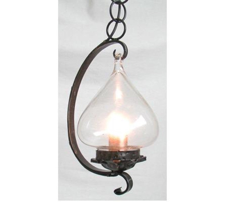 Image of LAMPADARIO GANCIO IN FERRO BATTUTO LAMPADE LAMPIONE APPLIQUE LANTERNA