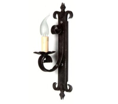 Image of LANTERNA APPLIQUE VENETA 1 LUCE FERRO BATTUTO LANTERNE APPLIQUE LAMPIONE LAMPADE
