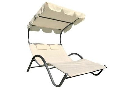 LETTINI SDRAIO PRENDISOLE CON TETTO GARDEN SUN CM.205x138x150