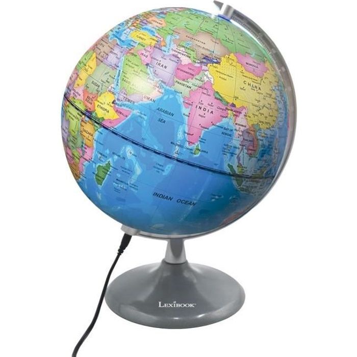 Image of LEXIBOOK - Globo luminoso giorno e notte - Globo terrestre durante il giorno e si illumina con la mappa delle costellazioni (inglese)