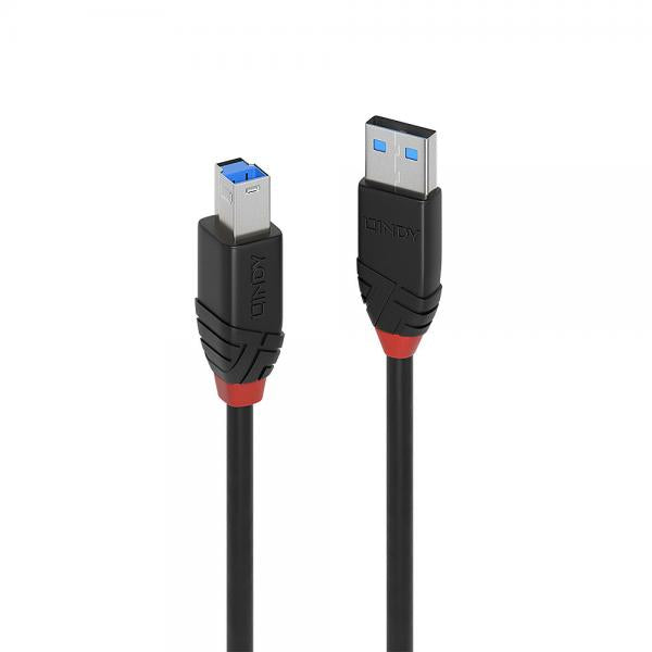 Image of Lindy 43227 cavo USB USB 3.2 Gen 1 [3.1 Gen 1] 10 m USB A USB B Nero (10m USB 3.0 Active Cable Slim - Warranty: 24M)
