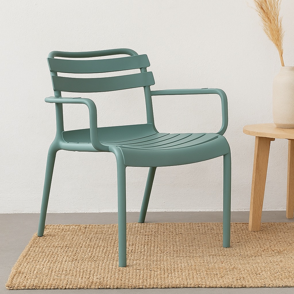 POLTRONA RACHELE 64X74XH80CM VERDE.