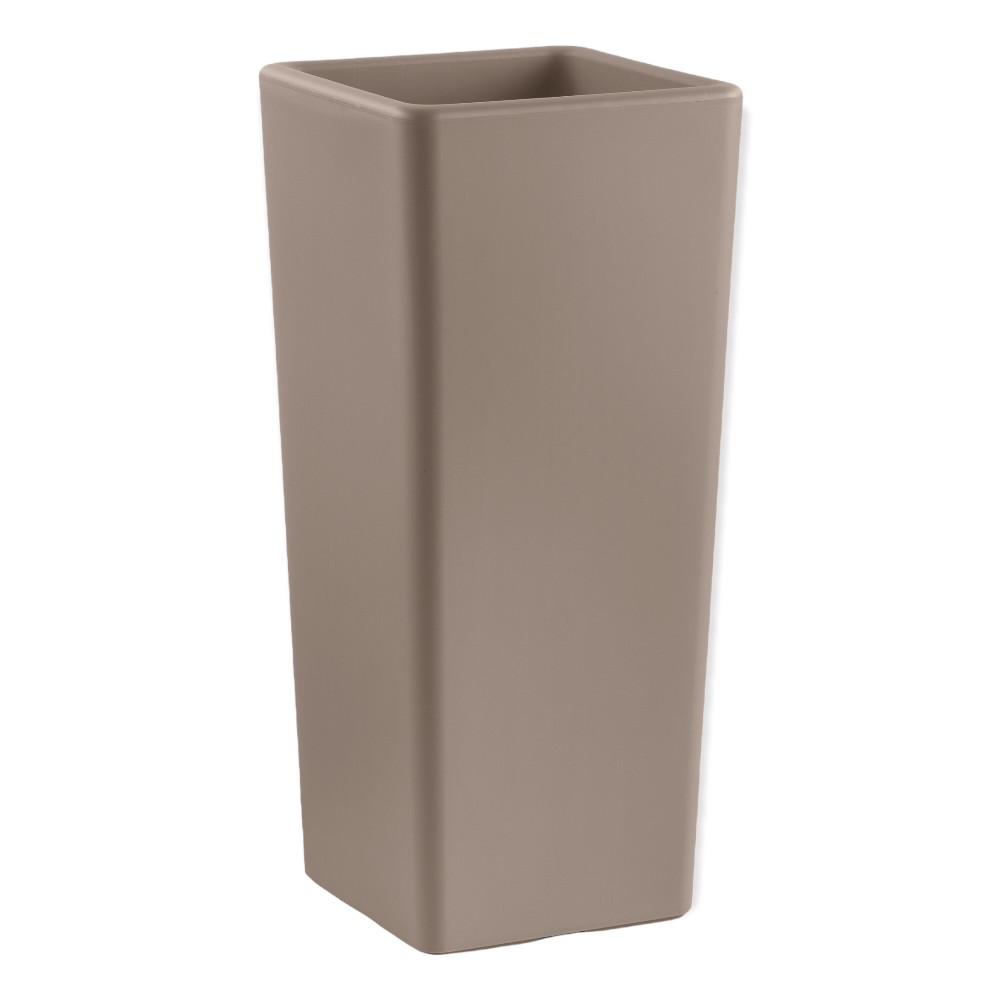 VASO FIORIERA QUADRATO IN PLS ALTO 85 CM VARI COLORI cache-pot "CLOU" Veca Color: AVANA